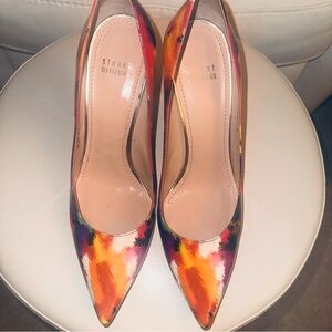 Stuart Weitzman Multicolor Pointed Toe Heels